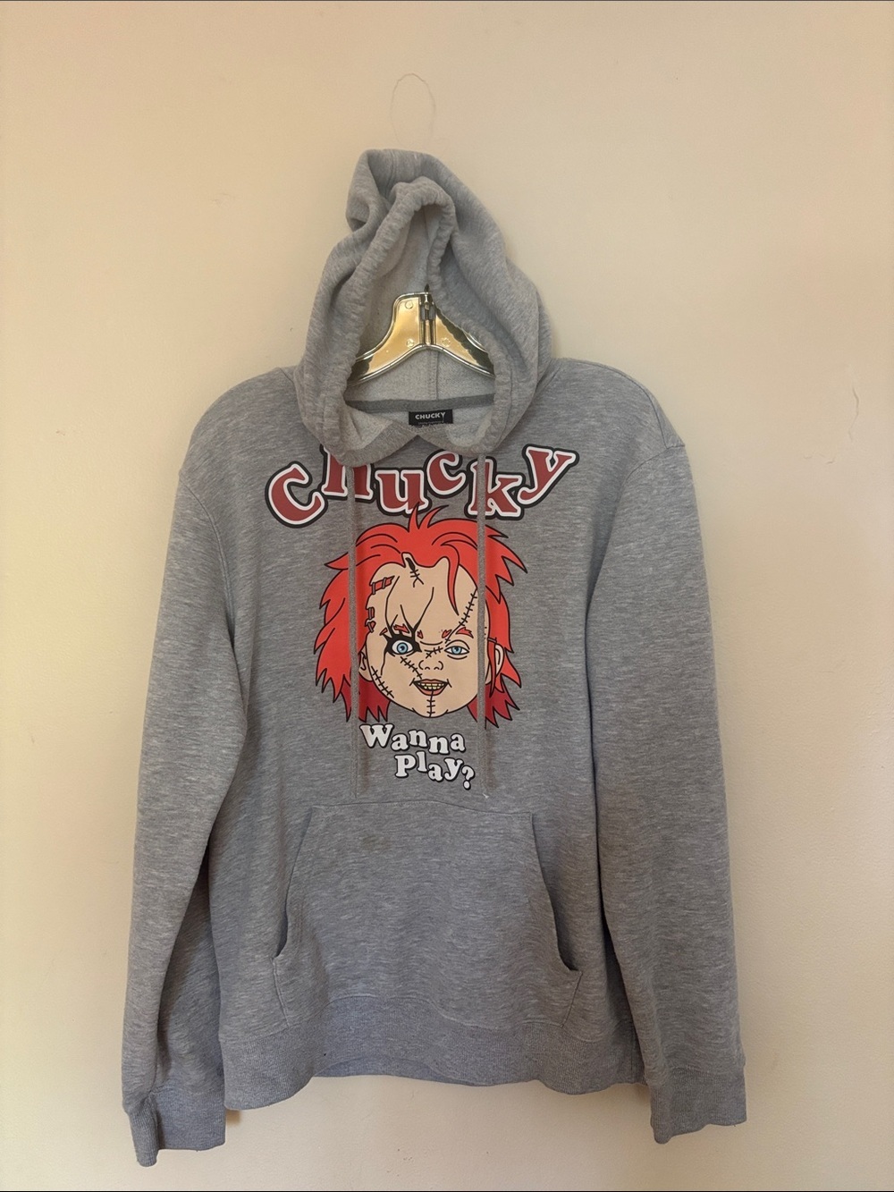 Chucky Graphic Hoodie - Gray